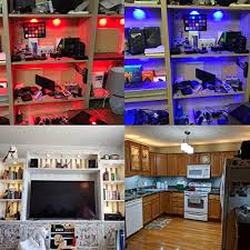 See our entire selection of under cabinet kitchen televisions: Lvyinyin Rgbw Under Cabinet Led Lighting Kit Linkable Puck Light Rgb Daylight White Wireless Remote Control Dimmer 120v To 12v Direct Hardwired Wall Plug 10 Lights Pricepulse
