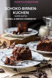 Fluffiger Schokokuchen Mit Birne Klara Ida In 2020 Schokokuchen Lebensmittel Essen Rezepte