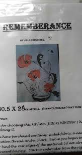 REMEMBRANCE is a unique to kimshobby cross stitch kit