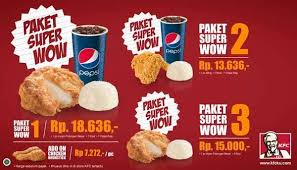 Promo Makan Siang Dengan Paket Super Wow Kfc Harga Mulai Rp 13 636 Kfc Makanan Makanan Dan Minuman