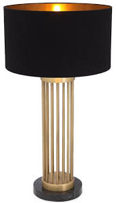 2:59 james schlosser 21 511 how to build a coffee table out of pallet wood: Casa Padrino Luxury Table Lamp Antique Brass Black O 45 X H 83 Cm Modern Metal Desk Lamp With Marble Base And Round Lampshade Living Room Lamp