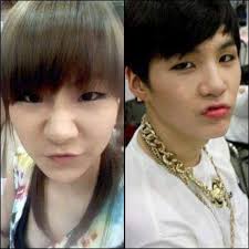 She is also known as a childhood friend of bts's . ë§ì¹´ë ë Cl Suga Chaerin Leechaerin 2ne1 Couple Bts