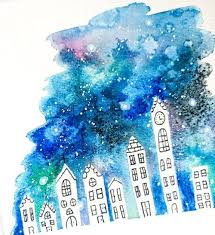 #2 mastering the different hues of blue. 20 Easy Watercolor Projects For Kids
