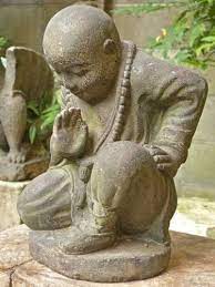 Japanese Zen Garden Monk Buddha Cement Stone Statue Sculpture Ebay Zen Garden Japanese Zen Garden Japanese Zen