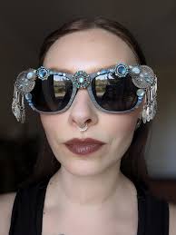 Boho Festival Sunglasses with Gemstones
