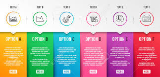 Line Chart Pay And Target Icons Simple Set Credit Card Infographic