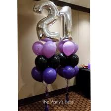 Huge Bouquets For A 21st Birthday At Bankstown Sports Club Www Thepartyshere Com Au Number Balloons Balloon Bouquet Balloon Decorations