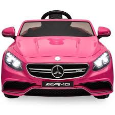 Best Choice Products Kids 12v Licensed Mercedes Benz S63 Coupe Ride On Car W Parent Remote Control Aux Function 3 Speeds Pink Walmart Com New Sports Cars Kids Ride On Sports