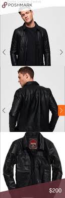Nwt Superdry Curtis Leather Jacket Nwt Superdry Curtis