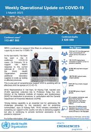 What are answers to virginia studies weekly week 20? Weekly Operational Update On Covid 19 1 March 2021