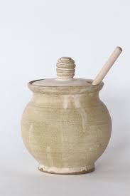 Ceramic Honey Pot Pottery Honey Jar Ceramic Honey Jar Etsy Pottery Jars Pottery Decorative Pottery