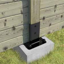 La platine pour poteau à encoches est incontournable pour la pose de votre clôture en panneau rigide sur muret avec les poteaux wiclos. Kit Pour Poteau Carre Noir 7x7 Chapeau