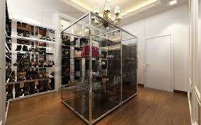 Restoran saba' (setiawangsa dan cyberjaya). Transparent Cabinet With Black Color Tempered Glass Shleve Walk In Closet White Victorian Interior Design For