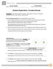 There are 8 markers in a set. Gizmos Ionic Bonds Lab Pdf Katerina Shukhat Name Date Student Exploration Ionic Bonds Vocabulary Chemical Family Electron Affinity Ion Ionic Bond Course Hero
