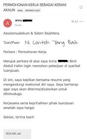 Sk seri wakaf bharu,16250, wakaf… Work Co Resumemurah On Twitter Contoh Dalam Bahasa Melayu