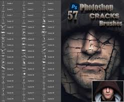 Cracks, Brushes for Photoshop Cracks, Decor Photo, Cracks Stamps, Abr Files 