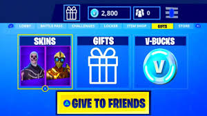 Our vbucks generator 2020 it helps to get any desired weapon and skins for free. Give Skins V Bucks To Friends Fortnite Battle Royale Youtube