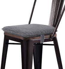 Shop for metal folding chairs with cushion at bed bath & beyond. Amazon Com Baibu 14x14 Inches Metal Dining Chair Pads Non Slip Metal Chair Cushion Bar Stool Cushion With Ties For Metal Chairs Or Bar Stools Cushion Only Gray 14x14x1 5in Kitchen Dining