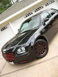 Chrysler 300c 2 7l 2007 Black Red Rims Wheels Grill Bumper Body Kit Lights Ground Fx Interior Halos Custom Interior Exter Chrysler 300 Chrysler Cars Dream Cars