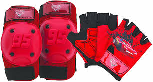 Bell Cars Pads And Gloves Protective Gear Knee And Elbow Pads Have High Impact Skid Guards Gloves Are Padded For Comfort And Kids Bike Kids Disney Pixar Cars