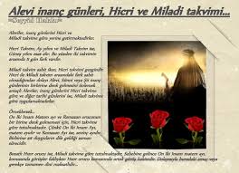 Müslümen veya i̇slami takvim olarak kabul edilen hicri takvim 1 yılı 354 ya da 355 gün olan ve 12 kameri aydan oluşan, hz. Alevi Inanc Gunleri Seyyid Seyfeddin Ocagi Ilmihal Facebook