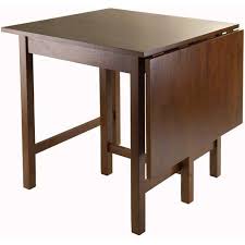 Winsome Wood Lynden Drop Leaf Dining Table Walnut Finish Walmart Com Drop Leaf Table Drop Leaf Dining Table Dining Table