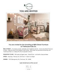 Milk Street Baby Furniture Launch Via Treehouse Kids Cincinnati Oh February 24 Tree House Kids Big Kid Bedroom Baby Furniture