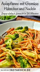 Asiapfanne Mit Nudeln Huhn Und Brokkoli Instakoch De Rezept Rezepte Huhnchenrezepte Asiatische Rezepte