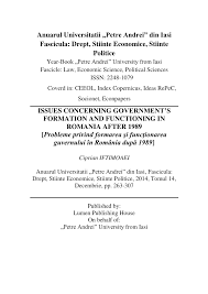 Maybe you would like to learn more about one of these? Pdf Issues Concerning Government S Formation And Functioning In Romania After 1989 Probleme Privind Formarea Si FuncÅ£ionarea Guvernului In Romania DupÄ 1989