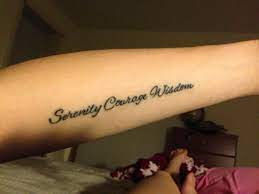 In it, she documents women's involvement in tattooing coinciding to feminist successes, with surges in the 1880s, 1920s and the 1970s. Forearm Serenity Prayer Tattoo Ideas Novocom Top