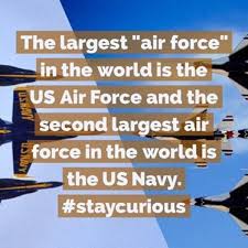 The Largest Air Force In The World Is The Us Air Force And The Second Largest Air Force In The World Is The Us Navy Curionic Us Air Force Air