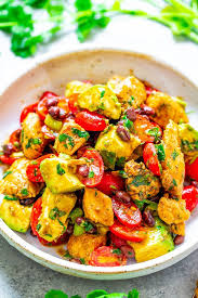 Chicken Avocado Black Bean Salad Averie Cooks Recipe Black Bean Salad Bean Salad Salad Recipes