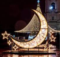 220V-230V EU/UK Christmas Outdoor Decorative Standing 3D LED Motif Star  Lights with IP44 Rating and 2-Channel Functions