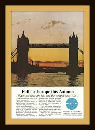1960s Pan Am Vintage Ad London Bridge Travel Europe Etsy Vintage Ads London Bridge Europe Travel