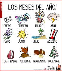Image Result For Los Meses Del Ano En Espanol Enseigner L Espagnol Espagnol Apprendre Cours Espagnol