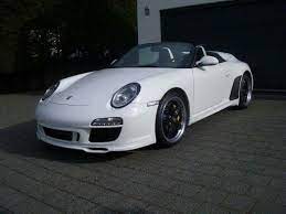 Beautiful White Porsche 997 Speedster