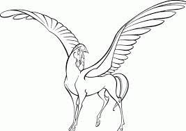 Baby unicorn with wings coloring pages. Free Pegasus Coloring Pages Coloring Home