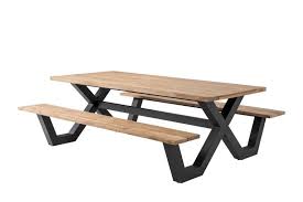 Formia Picknicktafel Overstock Garden Tuinmeubelen Picknicktafel Tafel Met Bankje Houten Bankjes