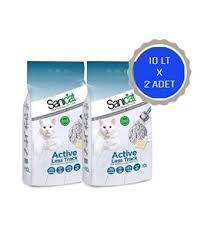 Sanicat Aktif Dezanfektan Kalin Taneli Dogal Kedi Kumu 2x10 Lt