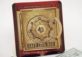 Does anyone know how to make a lock for a wooden box? Crankbunny Animation Paper Engineering Illustration By Norma V Toraya The Magic Safe Lock Box Paper Toy