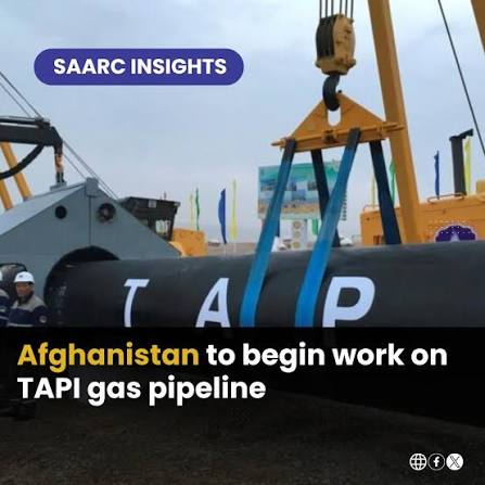 TAPI pipeline nears first gas sales in Afghanistan https://tinyurl.com/49exvdds The Turkmenistan-Afghanistan-Pakistan-India ( TAPI) gas pipeline is moving closer to its first commercial gas sales in Afghanistan after years of delays, with Herat expected
