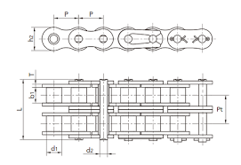 Measuring at the roller is more accurate. How To Measure Roller Chain