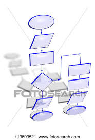 Empty Flow Chart Diagram Clip Art K13693521 Fotosearch