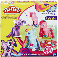 Features 32 my little pony coloring pages & 4 sticker sheets. Amazon Com Play Doh My Little Pony Make N Style Ponies Toys Games