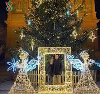 Christmas 2D Photo Frame Motif Lights for Street Decorations