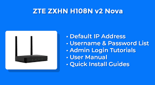 Listed below are default passwords for zte default passwords routers. Zte Zxhn H108n V2 Nova Router Admin Login