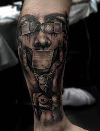 Scary tattoos badass tattoos skull tattoos sleeve tattoos chest tattoo skull cool chest tattoos tatoos stomach tattoos life tattoos. Creepy Black Gray Tattoo Inkstylemag Black And Grey Tattoos For Men Black And Grey Tattoos Sleeve Tattoos