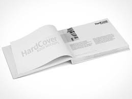 Landscape Hardcover Book Inside Left Right Pages Psd Mockup Book Design Layout Business Card Mock Up Brochure Mockup Free