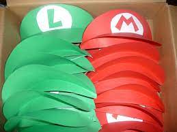 Mario And Luigi Paper Hats Mario Bros Party Mario And Luigi Paper Hat