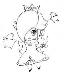 Rosalina with luma coloring page free printable pages within baby. Rosalina Peach And Daisy Coloring Pages Coloring Home